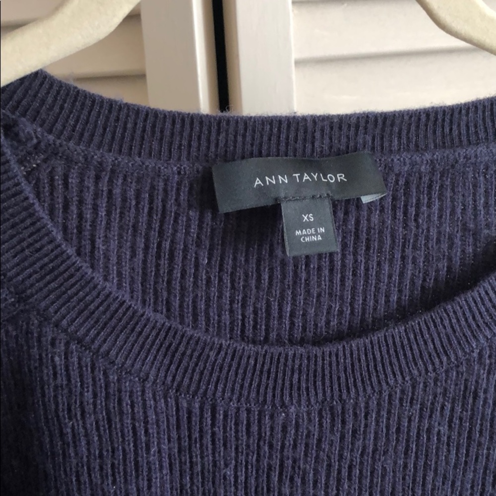 Ann Taylor tie sleeve wool sweater - Picture 5 of 6